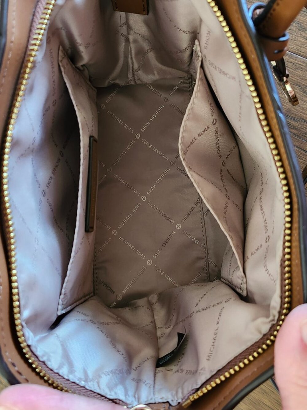 Michael Kors Avril Small Logo Satchel + Matching Wallet – Brown MK – NWOT - Picture 8 of 16